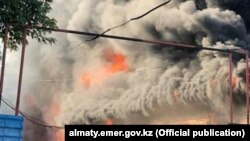 آتش‌سوزی در قزاقستان