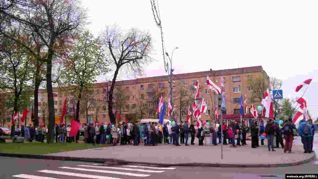 Шествие белорусских рабочих. Минск, 1 мая 2013 года.