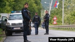 Pamje gjatë aksionit të Policisë së Kosovës më 28 maj.