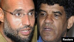 У Лівії судитимуть Сейфа аль-Іслама Каддафі (ліворуч) і Абдаллу ас-Сенуссі 