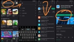 Як адшукаць VPN у праграме Play Store на Android