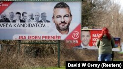 Un afiș electoral în Bratislava