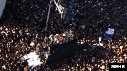 The massive funeral ceremony of Grand Ayatollah Hossein Ali Montazeri in December