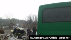 Ukraine -- Road accident in Kyiv region leaves three people dead, 02Jan2019