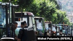 Protesti poljoprivrednika u Sarajevu