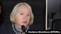 Руководитель прессозащитной организации «Адил соз» Тамара Калеева.