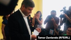 Георгий Шенгелия на выборах мэра Зугдиди, 19 мая 2019 г.