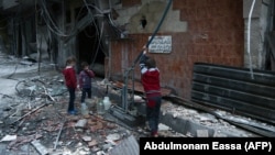 La Ghouta după bombardamentele regimului de la Damasc și ale Rusiei