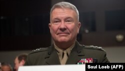 Marine Corps Lt. Gen. Kenneth F. McKenzie Jr., nominee to be general and commander of the US Central Command, testifies during a Senate Armed Service Committee confirmation hearing on Capitol Hill, in Washington, December 4, 2018