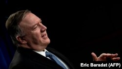 U.S. Secretary of State Mike Pompeo delivers remarks to the media, in the Press Briefing Room, at the Department of State in Washington, March 5, 2020