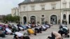 Kosovo: In Pristina, people prayed in main square, to protest the closing of the mosques due to coronavirus. 