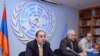 Armenia -- Officials present the UN's 2010 Human Development Report in Yerevan, 23Nov2010.