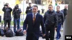 Архивска фотографија: Лидерот на ВМРО-ДПМНЕ Никола Груевски оди на судење за случајот „Насилство во Центар“