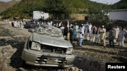 Swabi is the scene of occasional attacks, like this suicide bomb attack a year ago.