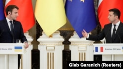 Ukrajinski predsjednik Volodimir Zelenski i francuski predsjednik Emmanuel Macron