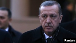 Түркия премьер-министрі Режеп Тайып Ердоған. Анкара, 18 желтоқсан 2013 жыл. 