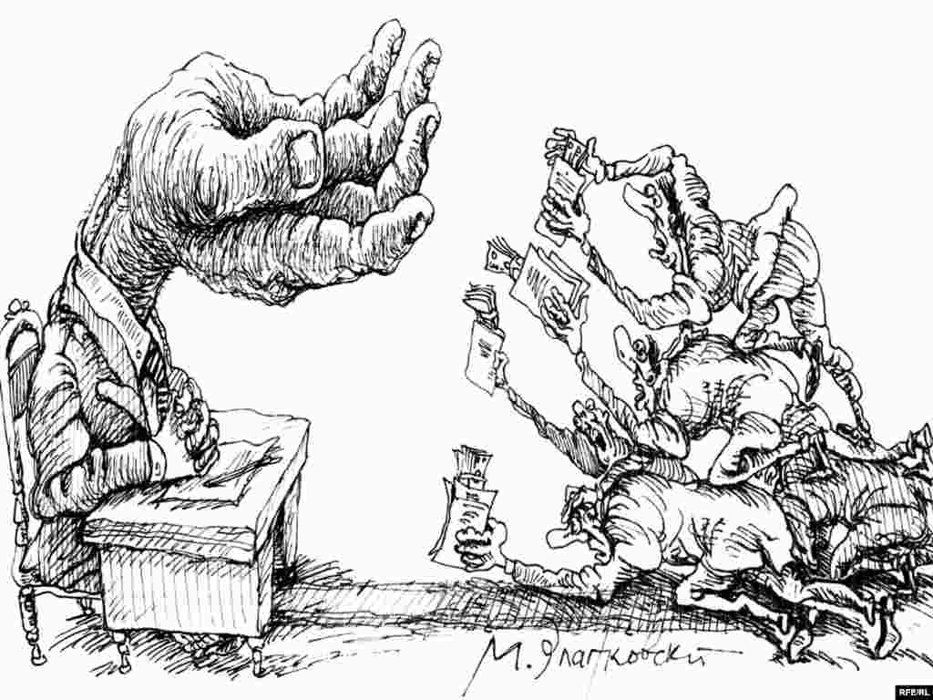 Rusiya - Mikhail Zlatkovsky-nin karikaturası. 28 oktyabr 2009