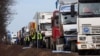 Truck Drivers In Russia Continue Strike Against Road Tax