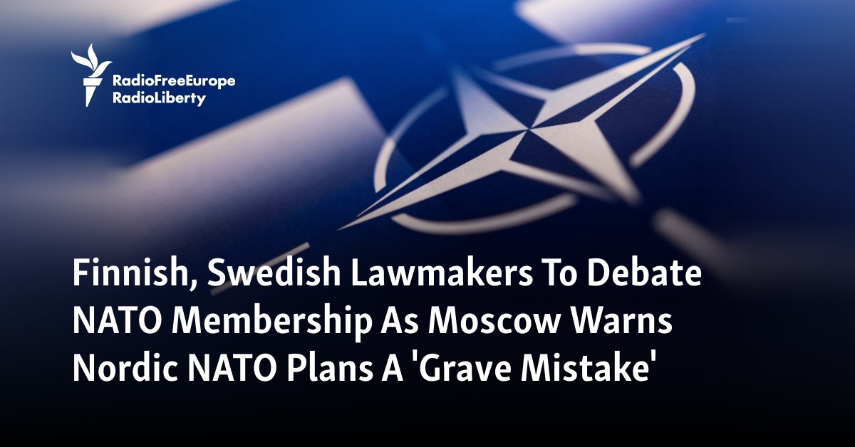Sweden Joins Finland In NATO Bid As Putin Warns Of 'Response'