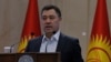 Noul premier kârgâz Sadyr Japarov , Bișkek, 16 octombrie 2020. 