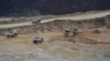 Armenia - Open-pit mining at Teghut copper deposit, 20Dec2014.