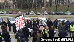 Protest zbog suđenja , Beograd, 7. februar 2018.