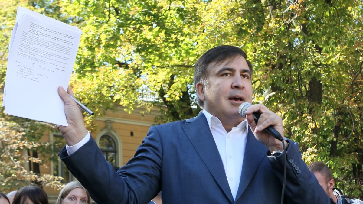 Михаил Саакашвили встретился со своими сторонниками в Одессе