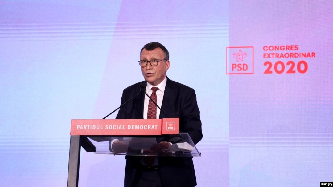 Paul Stănescu, la un congres al PSD, partid aflat în prezent la guvernare.