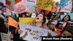 تظاهرات روزجهانی زن در پاکستان