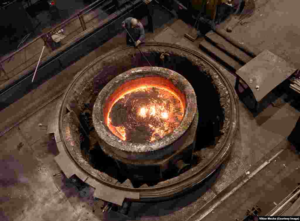 Preparing a ladle of molten steel in Groeditz, Germany. &quot;There is the terrorist threat in Western Europe, which makes visiting mills in France, for example, absolutely impossible.&quot; Macha says.&nbsp;