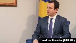 Kosovo: Prime Minister of Kosovo, Albin Kurti during the interview with RFE/RL