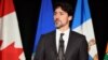 Canadian Prime Minister Justin Trudeau attends a memorial service at the University of Alberta for the victims of a Ukrainian passenger plane that crashed in Iran, in Edmonton, Alberta, January 12, 2020