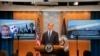 Special Representative for Iran Brian Hook addresses reporters at the U.S. Department of State in Washington, D.C., on December 5, 2019.