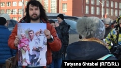 Новосибирск. Пикет памяти Бориса Немцова