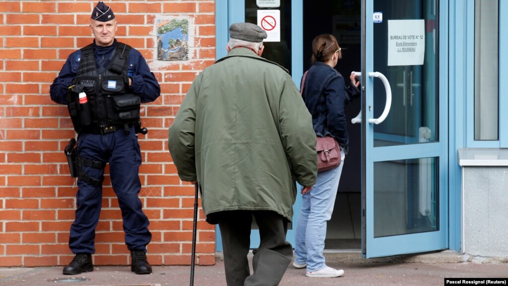 Amid heavy security, French voters are going to the polls on April 23 for the first round of a pivotal presidential election.