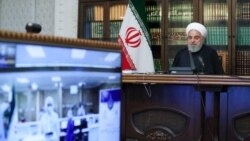 Iranski predsjednik Hasan Rohani u svom kabinetu, 7 april 2020.