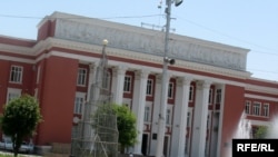 Tajikistan – View of the Tajik parliament building, Dushanbe, 2009