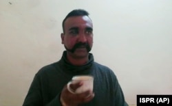 Wing Commander Abhinandan Varthaman in Pakistani custody on February 27