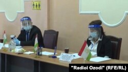 صندوقهای رای در دوشنبه، پایتخت تاجیکستان. امروز ۲۰ مهر