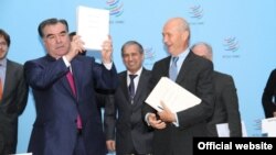 Церемония принятия Таджикистана в ВТО 10 декабря 2012 года, Женева