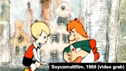 Фрагмент из мультфильма "Малыш и Карлсон" производства "Союзмультфильм", 1968 год. 