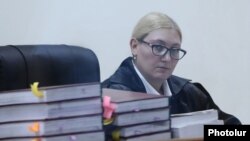 Armenia -- Judge Anna Danibekian presides over the trial of former President Robert Kocharian, Yerevan, September 20, 2019.