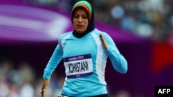 Əfqanıstanlı atlet Tahmina Kohistani London Olimpiya Oyunlarında, 2012