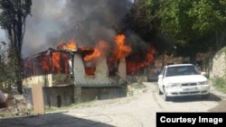 Здание сельского совета села Гоцатль Хунзахского района Дагестана