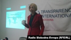 Слаѓана Тасева од Транспаренси интернешнал-Македонија.