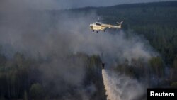 Гасіння пожежі в зоні відчуження Чорнобильської АЕС, 28 квітня 2015 року