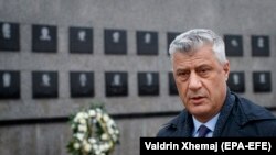 Kosovar President Hashim Thaci