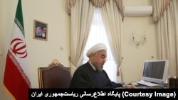 Iran's prsident Hassan Rouhani signing a bill into law declaring all U.S. forces in the Middle East terrorists and calling the U.S. government a sponsor of terrorism. April 30, 2019
