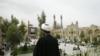 An Iranian cleric student looks at the courtyard of Faiziyeh religious school in Iran's clerical capital Qom, 120 kms south of Tehran. File photo