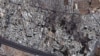 A satellite image shows a general view of the Qabun neighborhood in Damascus on July 18.